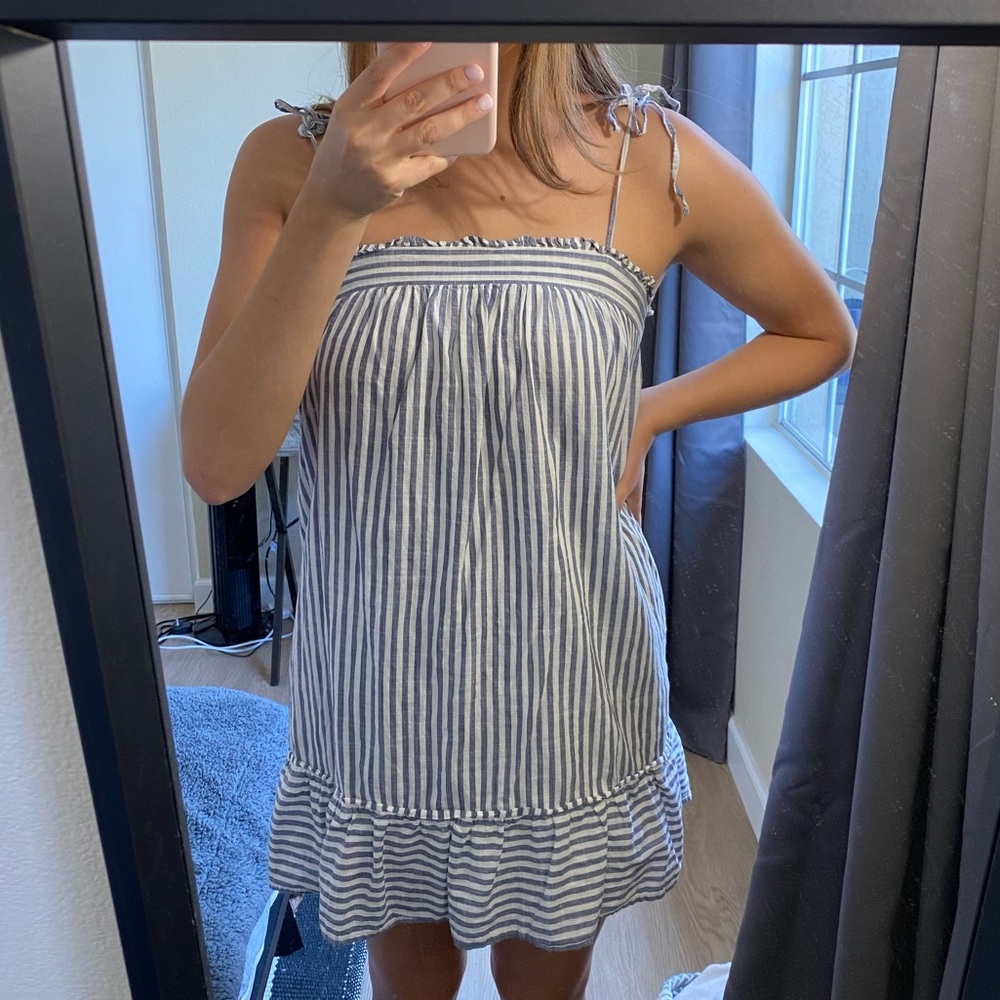 Abercrombie & Fitch Pinstripe Sundress